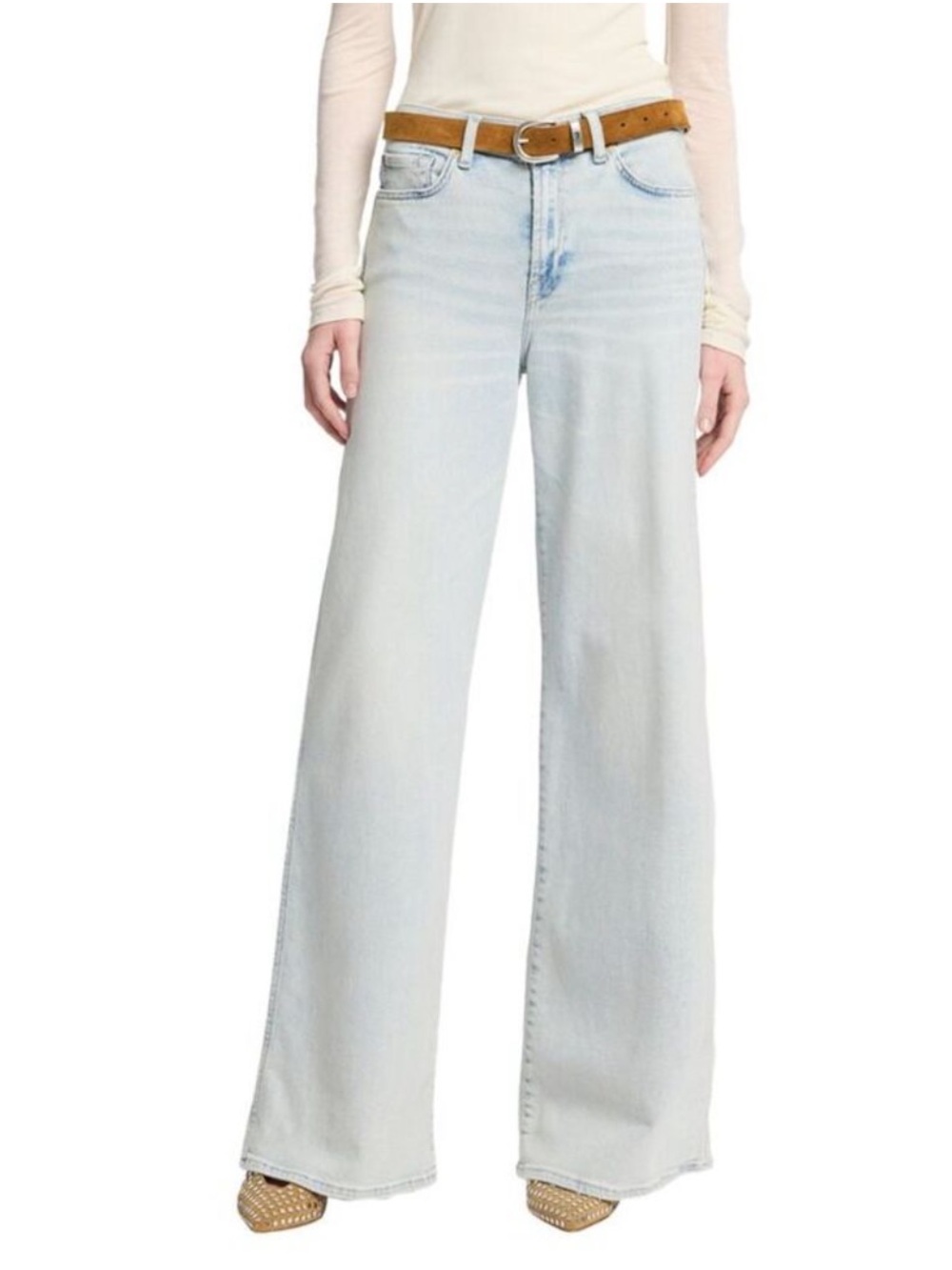 7 For All Mankind - Lotta Wide Leg Jeans in Maui Wash